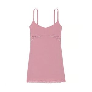 Victoria’s Secret Modal Lace-Trim Sweetheart Slip Dress